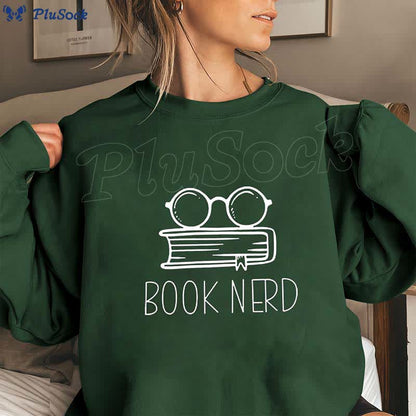 Plusock Plus Size Book Nerd Sweatshirt