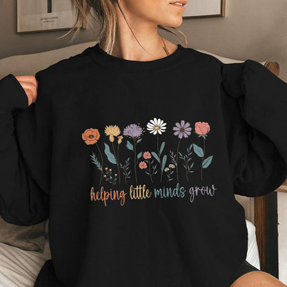 Plusock Plus Size Grow Flowers Sweatshirt