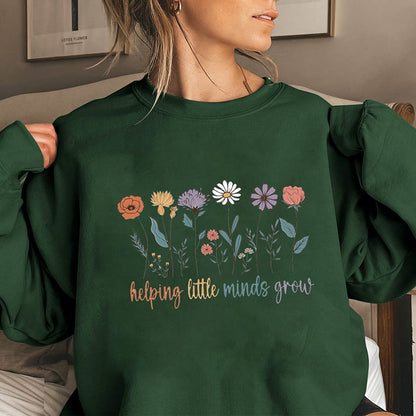 Plusock Plus Size Grow Flowers Sweatshirt