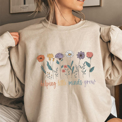 Plusock Plus Size Grow Flowers Sweatshirt