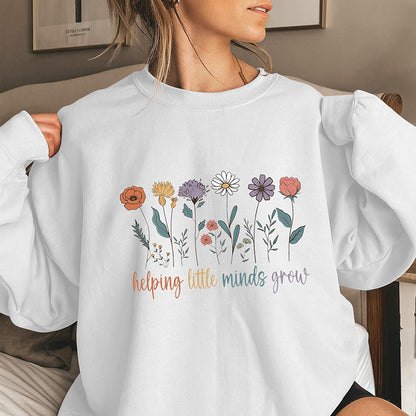 Plusock Plus Size Grow Flowers Sweatshirt