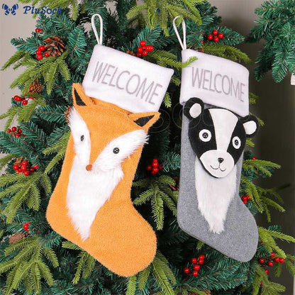 Plus Size Skunk Fox Handing Socks(4 Pairs)