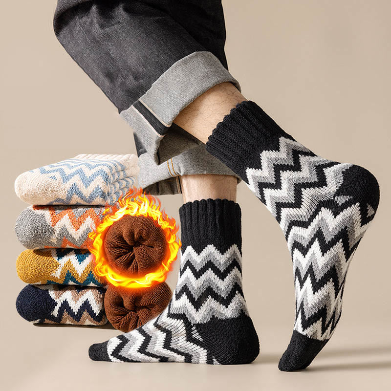 Plusock Wave Plus Velvet Quarter Socks(6 Pairs) - Multicolor - EU36-45(US3-11) - image 6