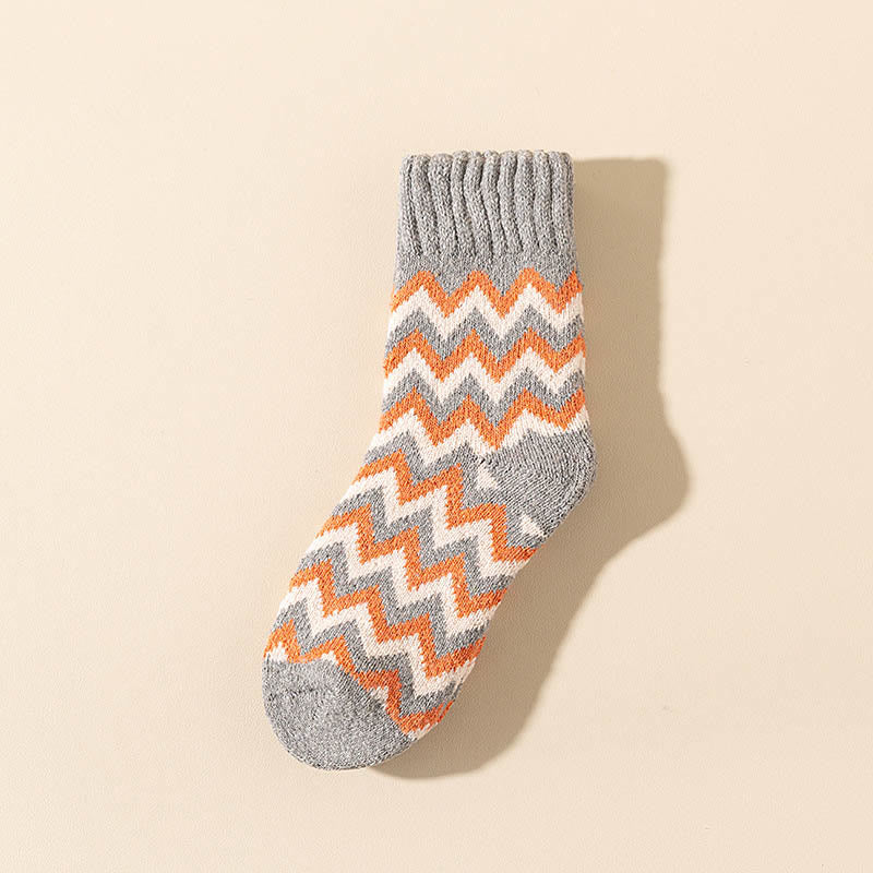 Plusock Wave Plus Velvet Quarter Socks(6 Pairs) - Grey - EU36-45(US3-11) - image 12