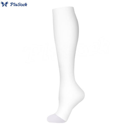 Plusock Classic Color Open Toe Compression Socks(5 Pairs)