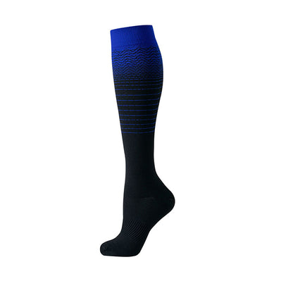 Gradient Stripes Compression Socks(6 Pairs)