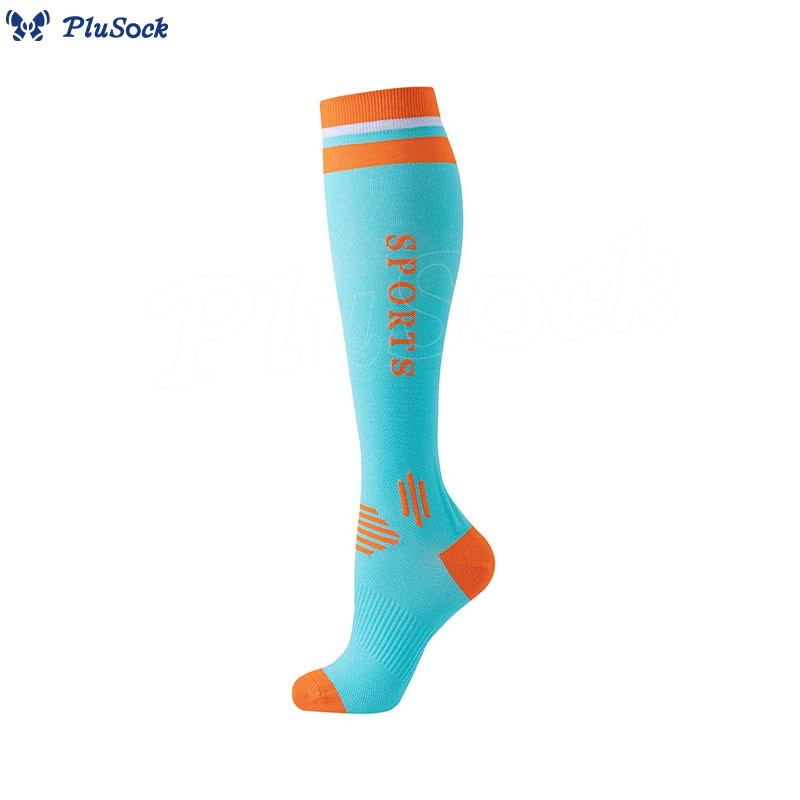 Color Matching Sport Compression Socks(6 Pairs)