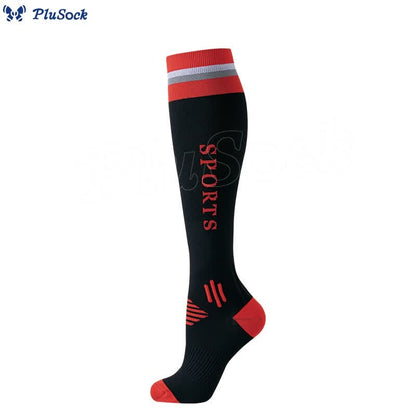 Plusock Color Matching Sport Compression Socks(6 Pairs)