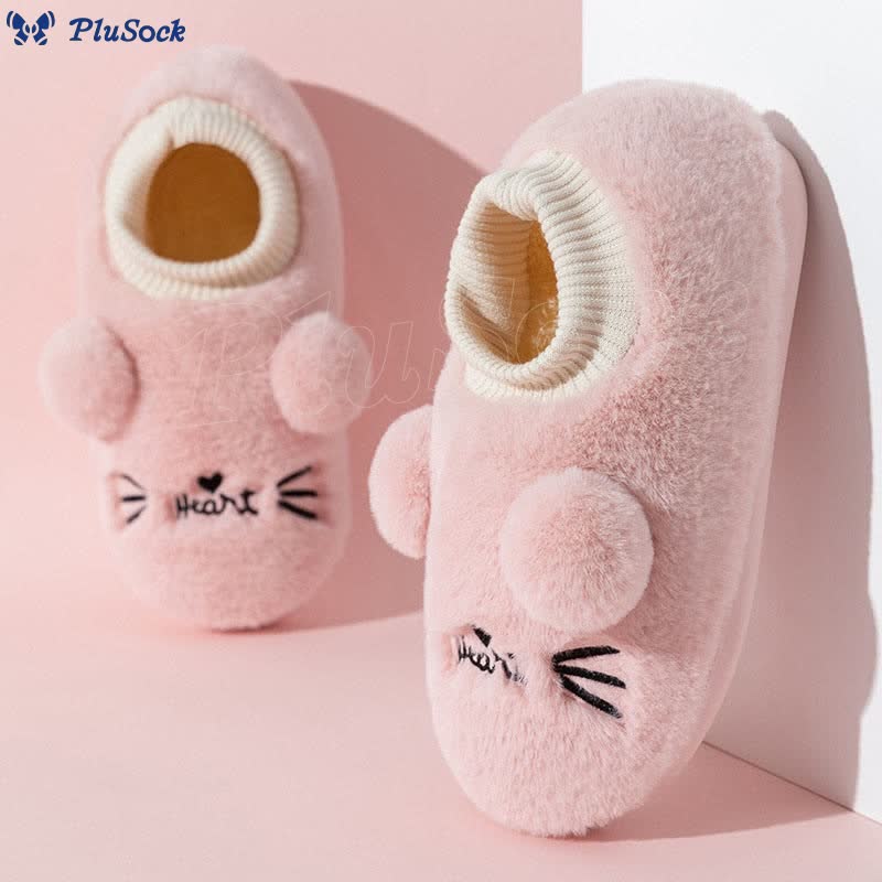Plus Size Cartoon Cat Slippers