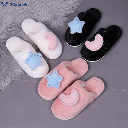 Plus Size Moon Stars Slippers