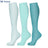 Plusock Solid Color Light Blue Compression Socks(3 Pairs)