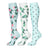 Plusock Flower Polka Dot Compression Socks(3 Pairs) - Multicolor - S/M - image 0