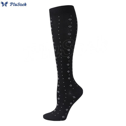 Plusock Wave Grid Compression Socks(3 Pairs)