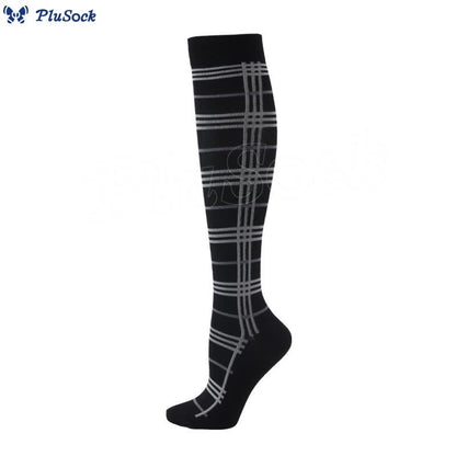 Plusock Wave Grid Compression Socks(3 Pairs)