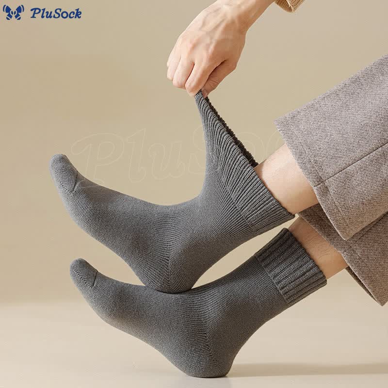 Plus Size Solid Color Versatile Quarter Socks(5 Pairs)
