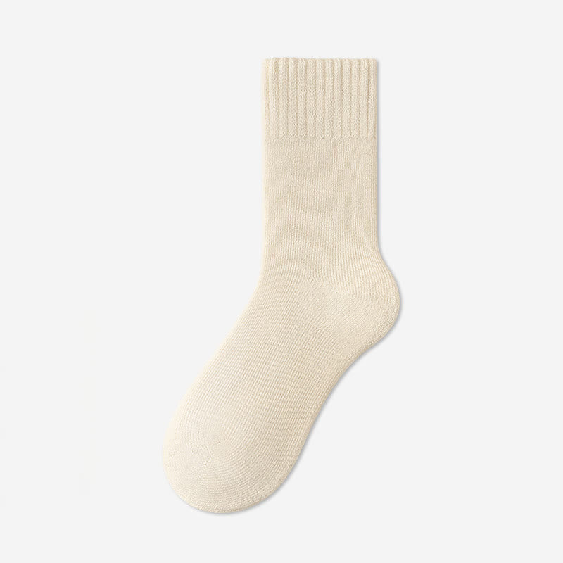 Plusock Solid Color Versatile Quarter Socks(5 Pairs) - White - EU39-45(US6-11) - image 7