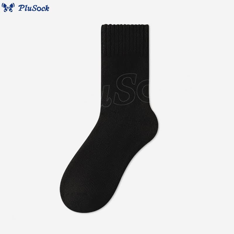Plus Size Solid Color Versatile Quarter Socks(5 Pairs)