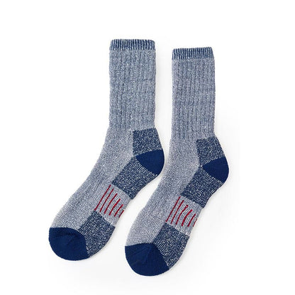 Plusock Chunky Needle Soft Crew Socks(5 Pairs) - Navy Blue - EU40-44(US10-13) - image 3