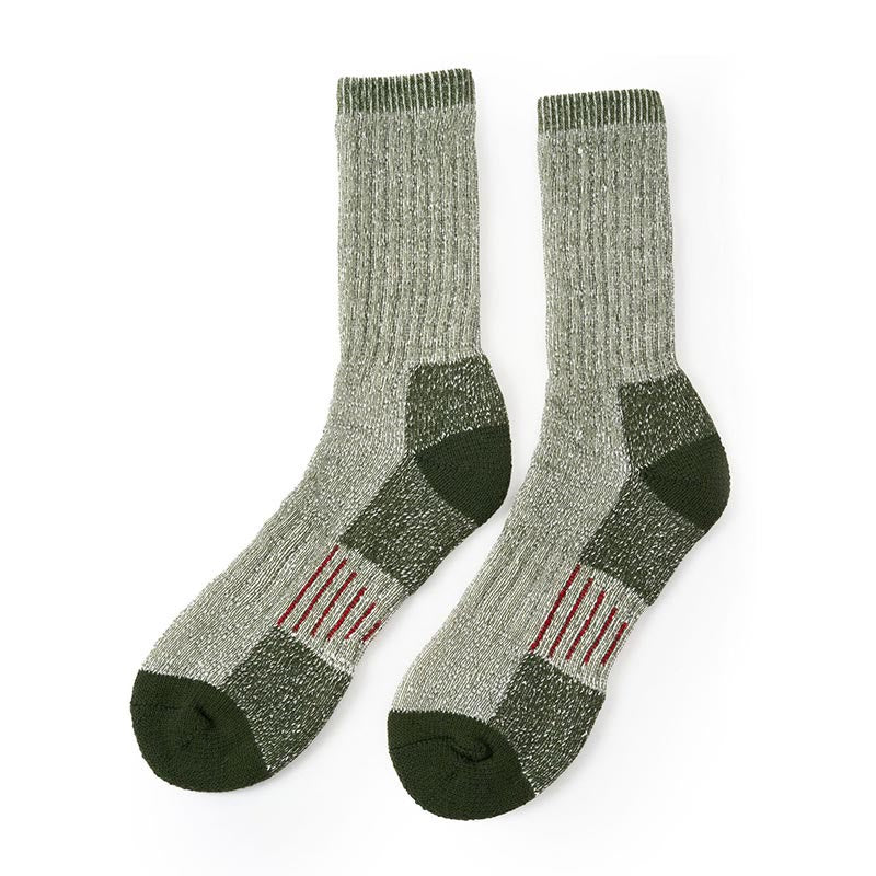 Plusock Chunky Needle Soft Crew Socks(5 Pairs) - Army Green - EU40-44(US10-13) - image 6