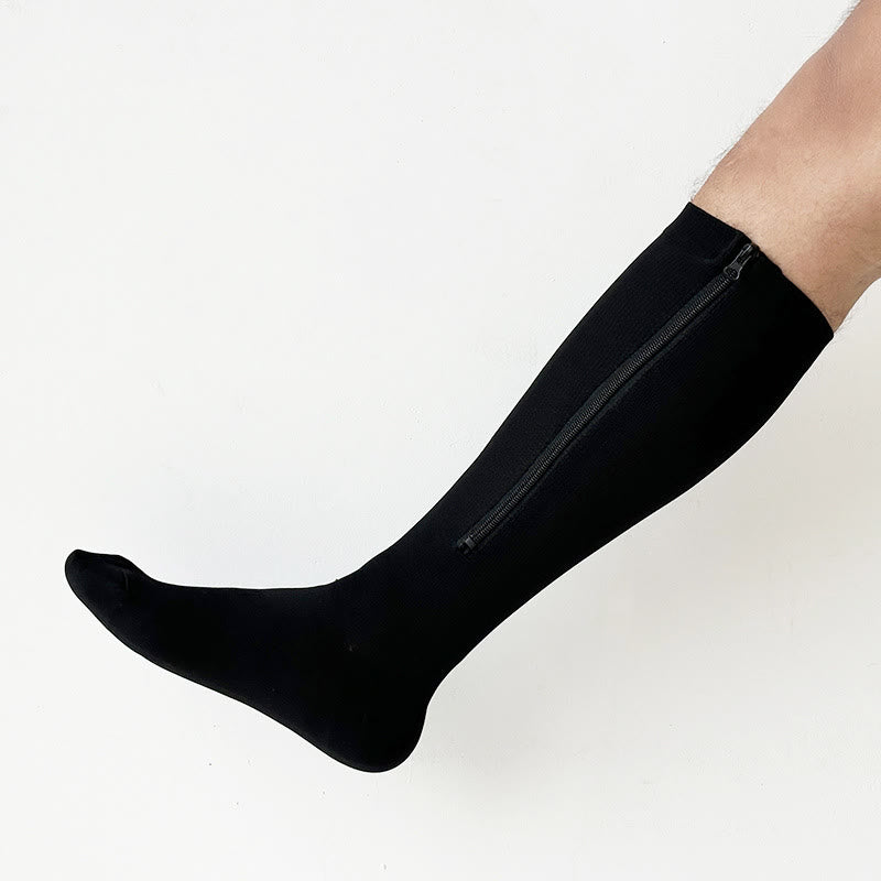 Plusock Plus Size Classic Zipper Compression Socks 2XL-7XL - image 2