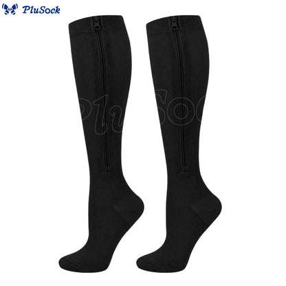 2XL-7XL Plus Size Classic Zipper Compression Socks(3 Pairs) - image 9