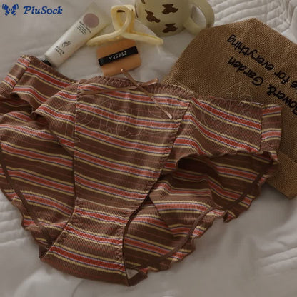 Plusock Striped Bow Panty(3 Packs)