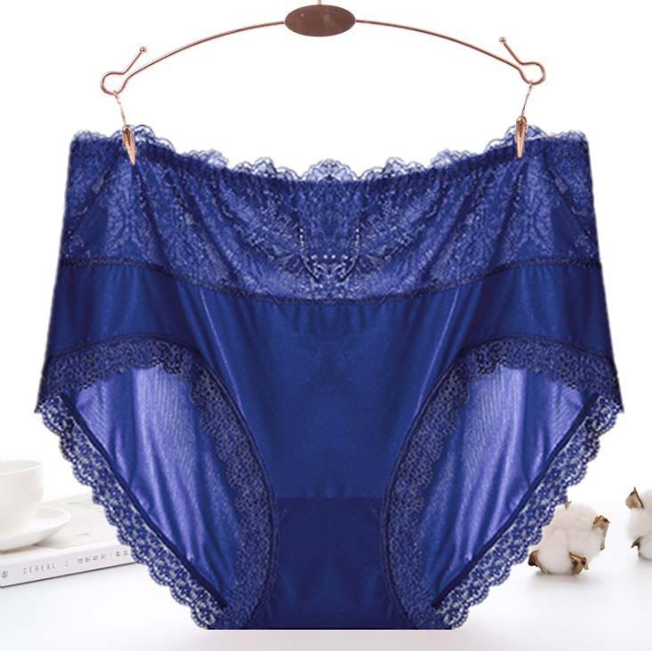 Plusock Sexy Mesh Lace Panty(3 Packs) - Blue - 5XL - image 5