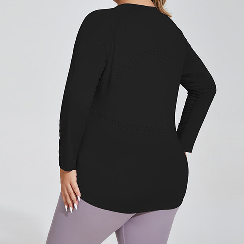 Plusock Long Sleeve Sportswear Yoga Shirt - image 4