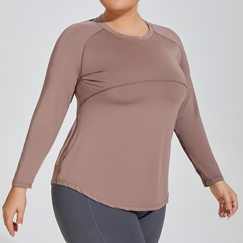 Plusock Long Sleeve Sportswear Yoga Shirt - image 5
