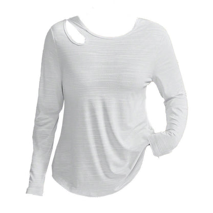 Plusock Plus Size Loose Long Sleeve Sports Shirt - image 2
