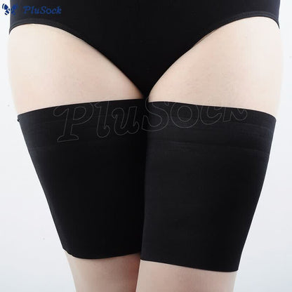 Plusock Plus Size Non Slip Elastic Thigh Sleeve(3 Pairs)