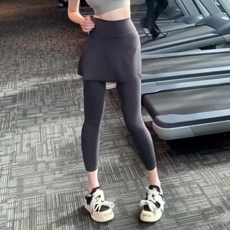 Plusock Yoga Hip-covering Sports Skirt Pants - image 1