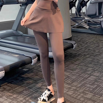 Plusock Yoga Hip-covering Sports Skirt Pants - image 0