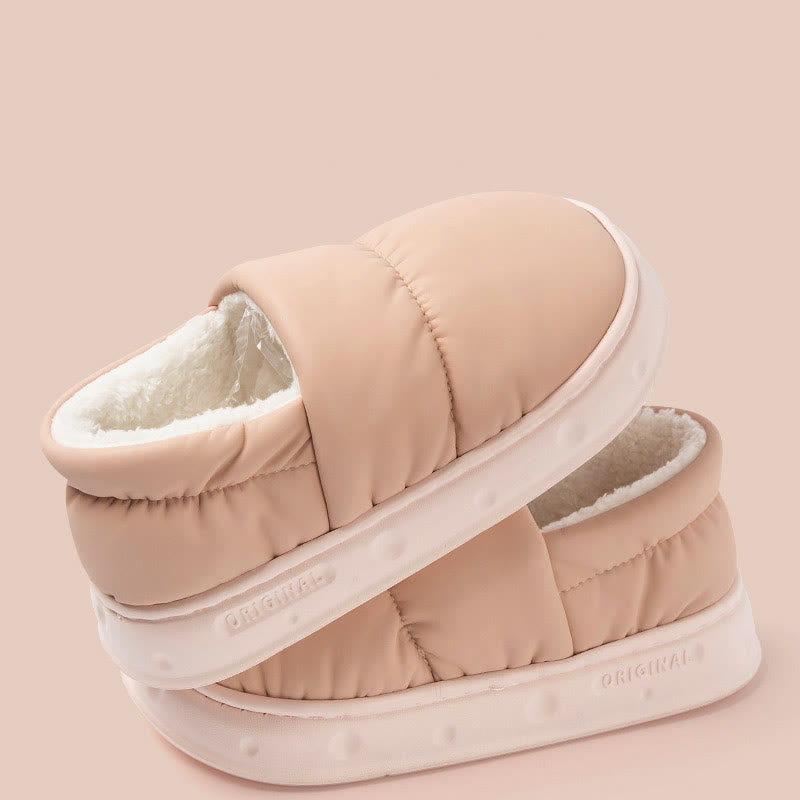 Plusock Plus Size Waterproof Soft Slippers - Pink - EU44-45(US9-10) - image 5