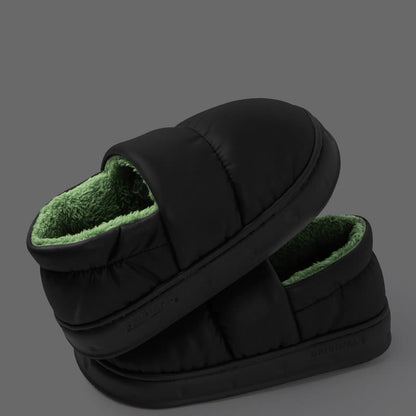 Plusock Plus Size Waterproof Soft Slippers - Black - EU44-45(US9-10) - image 4
