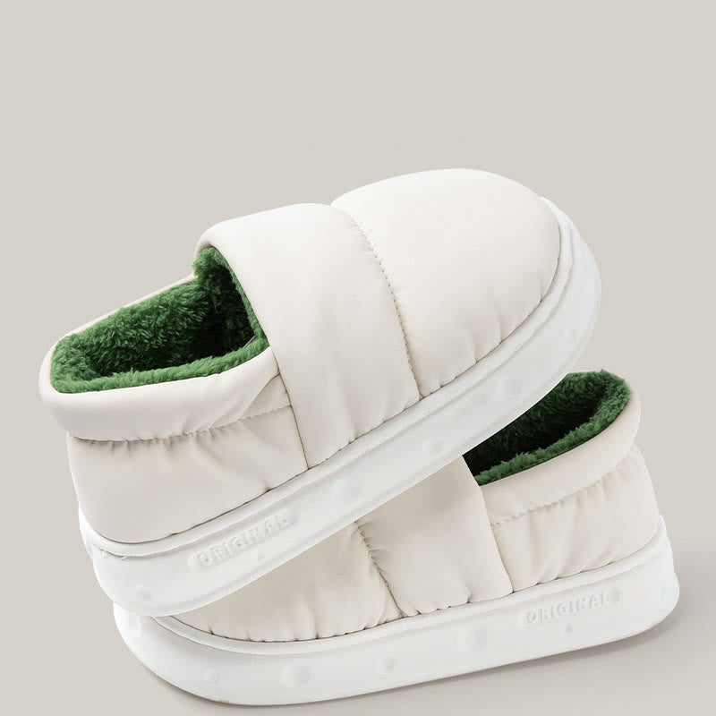 Plusock Plus Size Waterproof Soft Slippers - White - EU44-45(US9-10) - image 6