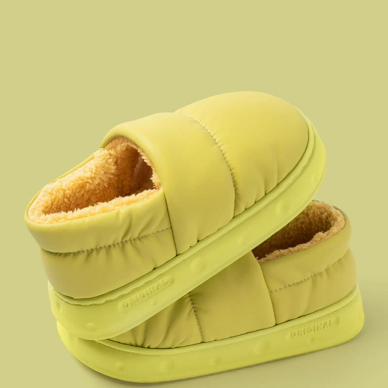 Plusock Plus Size Waterproof Soft Slippers - Fluorescent Green - EU44-45(US9-10) - image 9