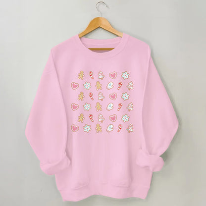 Plusock Plus Size Christmas Elements Sweatshirt
