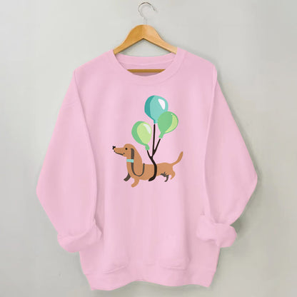 Plusock Plus Size Balloon Dachshund Sweatshirt