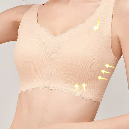 Plus Size Seamless Push-up Wireless Bra