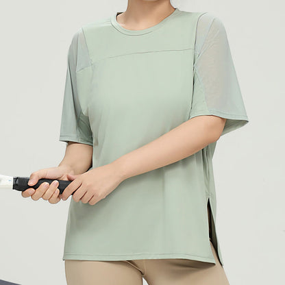 Plusock Plus Size Quick Dry Yoga Short Sleeve Shirt - image 9