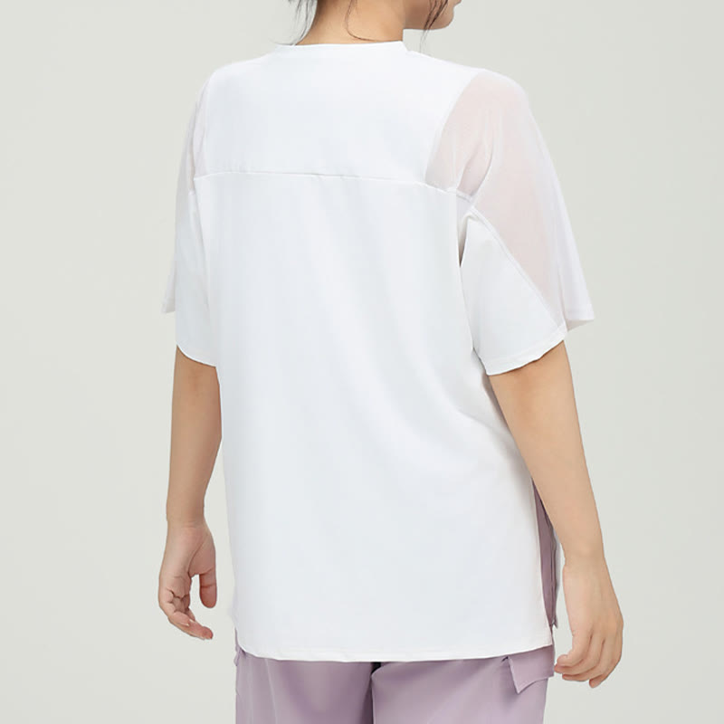 Plusock Plus Size Quick Dry Yoga Short Sleeve Shirt - image 8