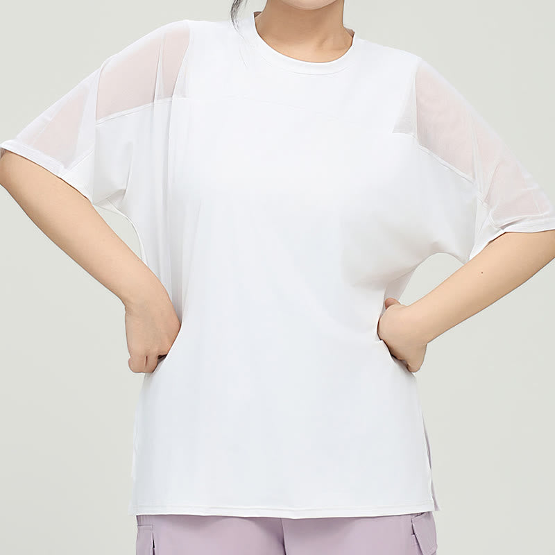 Plusock Plus Size Quick Dry Yoga Short Sleeve Shirt - image 6