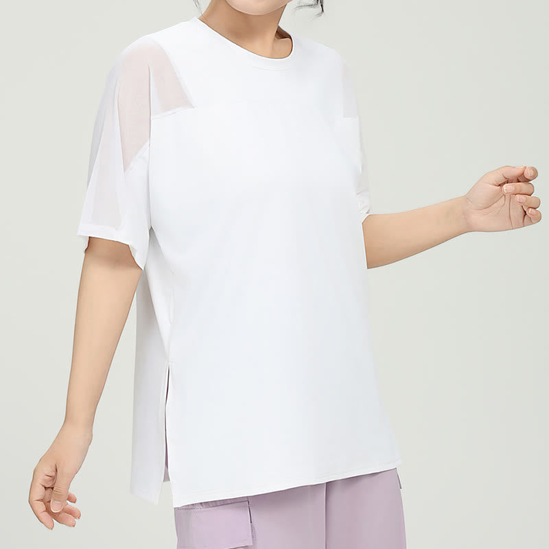 Plusock Plus Size Quick Dry Yoga Short Sleeve Shirt - image 7