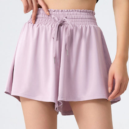 Plusock Plus Size High Waist Quick Dry Sports Short - Purple - 5XL - image 3