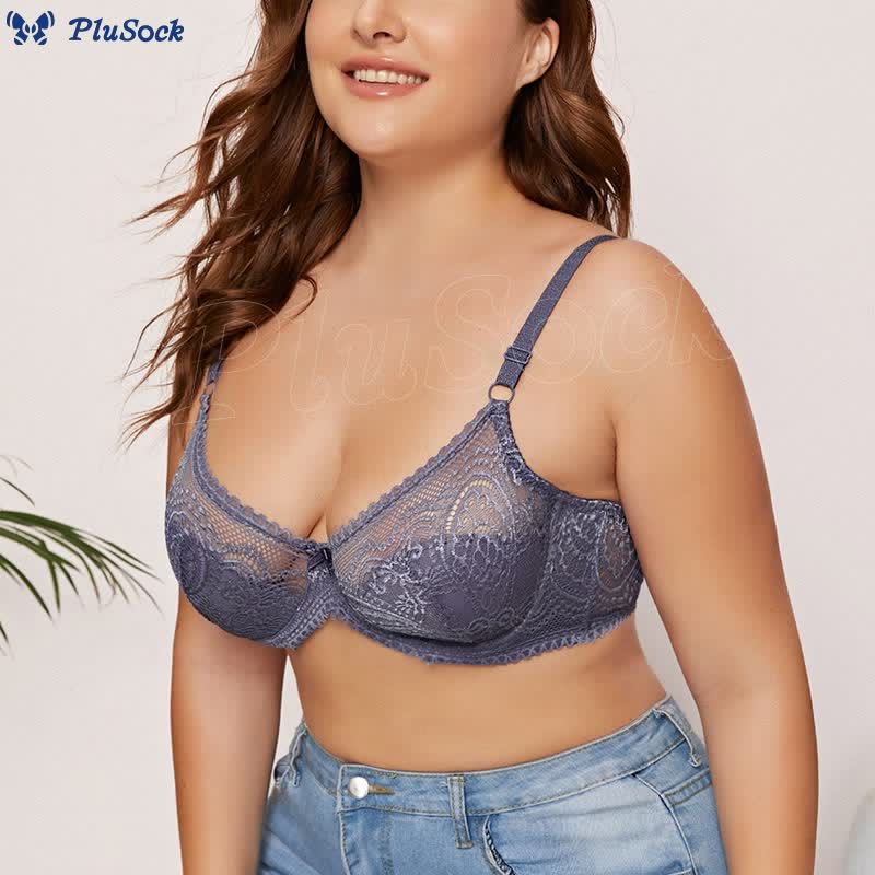 Sexy Sheer Lace Underwire Bra