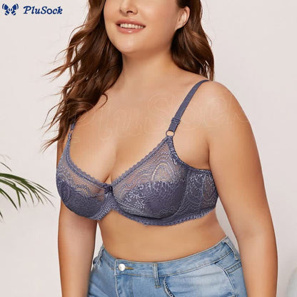 Sexy Sheer Lace Underwire Bra