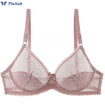 Sexy Sheer Lace Underwire Bra
