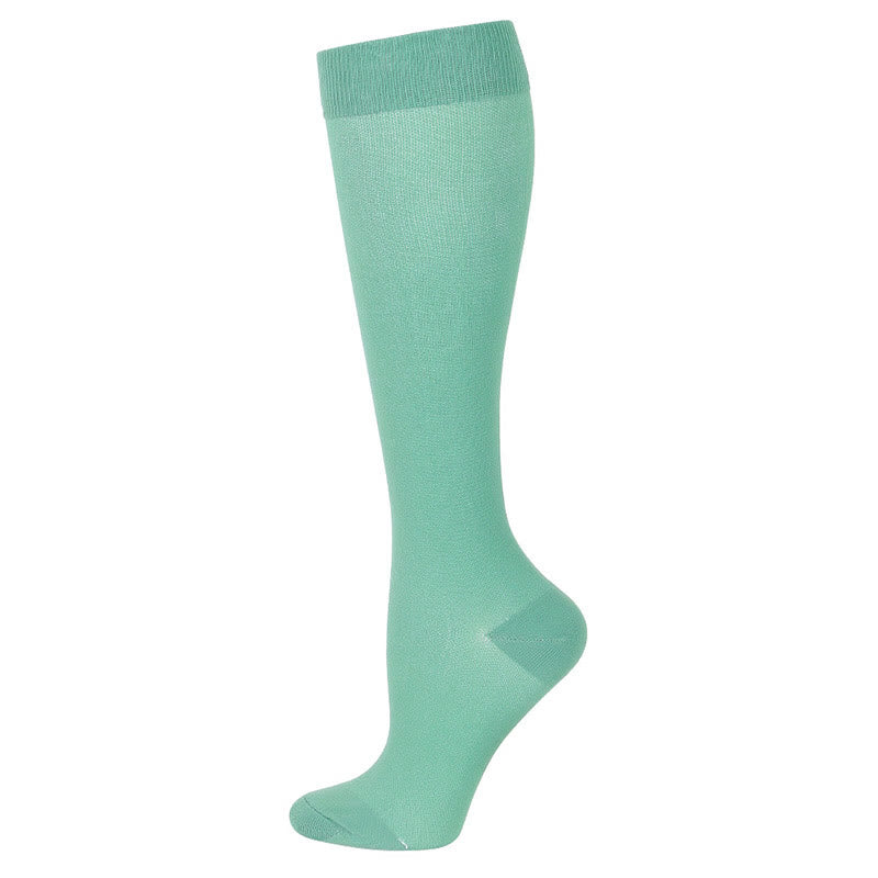 Plusock Blue Green Flower Compression Socks(6 Pairs) - Green - S/M - image 13