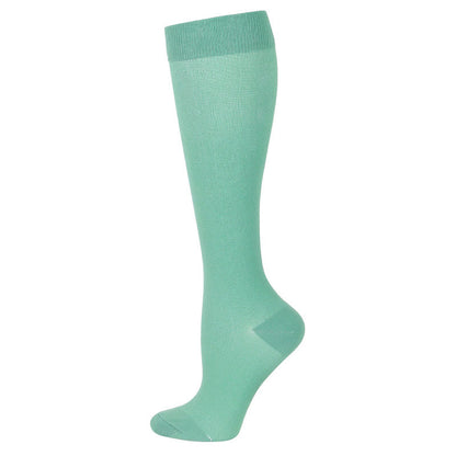 Plusock Blue Green Flower Compression Socks(6 Pairs) - Green - S/M - image 13